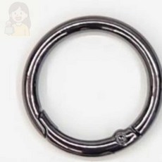 흑니켈 키링 O링 33mm 열쇠고리 부자재, 1개, 단품