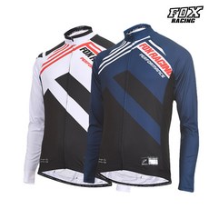 폭스레이싱 봄가을 롱저지 FRLJER-138 [ M 2XL 사이즈 ] 자전거의류 라이딩 싸이클 mtb 스판 상의 사계절 간절기 져지