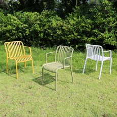 체어센스 루나 암체어 인테리어 야외 카페 플라스틱 정원 테라스 의자, 루나암 올리브그린, 1개