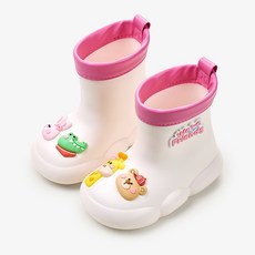 YANGTA 아동용 가벼운 미끄럼방지 장화 남아 여아 키즈 주니어 레인부츠 어린이 신발