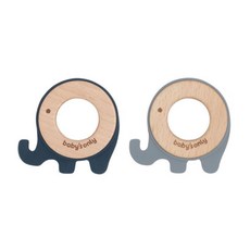 동그란 손잡이그립 코끼리 안전치발기 5개월 감각발달 출산선물, 1개, 그레이, 그레이치발기