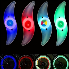 샤인월드 LED 자전거 휠 라이트 2개, 1개, 파랑