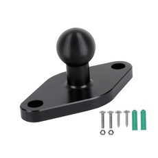 알루미늄 합금 AMPS-17mm 볼 어댑터 드릴 마운트 플레이트 베이스 업계 표준 AMPS 홀 패턴 충족 Garmin Nuvi Dezl 드라이브 스마트 Zumo RV 등과 호환, 알루미늄 합금 AMPS 17mm 볼 어댑터 드릴 마운트, 1개