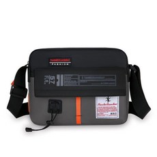 休閒旅行包大容量工具包 輕便牛津布男士 簡約男單肩商務包單肩 斜肩 斜背 側背 肩背多用小方包 多功能單肩包, 【防水加厚】多功能 深灰色