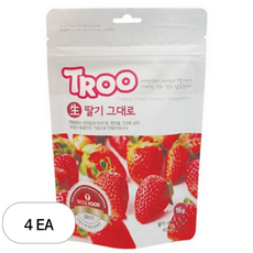 국산 동결건조 딸기칩 과일칩 아기간식 스낵, 16g, 4개