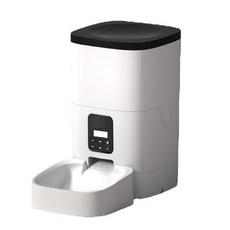 玲瓏貓 寵物自動餵食器 4L/6L 智能定時定量 視訊語音遠端控制, 按鍵版 4L, 1個