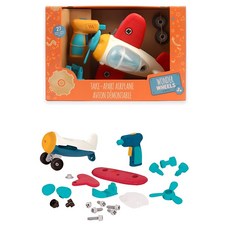 5세남아 미니드라이버 비행기 조립키트 아동완구 여행테마, 1개, 혼합색상