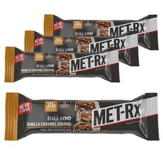 Met-Rx 高蛋白脆棒 香草焦糖吉拿棒口味, 4件, 100克