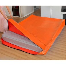 지퍼 침대 매트리스 포장 커버 가방 이사 박스 비닐, 1개, (지퍼형) 블루-1.8x2m