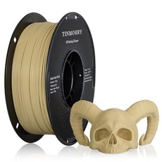 TINMORRY 유리 섬유 강화 TPU 필라멘트 1.75mm 충격 방지 GF 3D 프린팅 필라멘트 유연하고 견고함 Bambu Lab FDM 프린터에 적합 1KG 1 스풀, 1 KG, Petg-gf-frosted Beige_167517