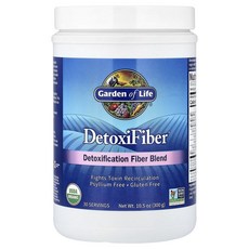 가든오브라이프 DetoxiFiber 특수 (디톡스) 섬유소 혼합물 300g(10.5oz), 2개, 297g