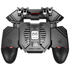 米墨 六指手機遊戲手柄PAD握把 吃雞神器 散熱手柄 隔日到貨 高品質, 1個, 手機板+散熱風扇(4000毫安)