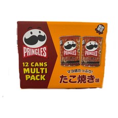 Pringles 薯片 章魚燒口味 12罐裝 多口味組合包, 48g, 12