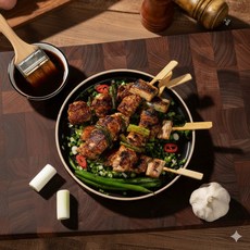 캠핑용 수제 파닭꼬치 10개입 야키토리 냉동 닭꼬치 구이 닭꼬치구이