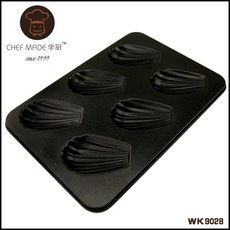 chefmade 學廚 6連瑪德蓮烤模 WK9028, 詳見包裝