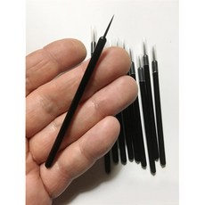 M00663 MOREZMORE 10pc 소형 일회용 공예 페인트 미니 파인 라이너 모발 합성 브러시 래커 접착제용