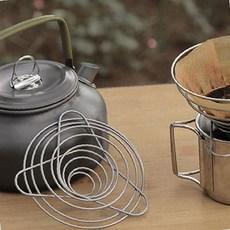 야외 휴대용 원형 커피 여과기 핸드 드립 추출 도구 캠핑 차박 여행용 간편 커피, 1개, (01)커피드리퍼