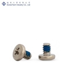 【銳禾】工廠直營 #6-32x5 mm 大圓頭 十字槽 防鬆螺絲 鍍鎳 特殊螺絲 BAI0600501O, 1個