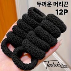 토닥홈 짱짱한 두꺼운 패브릭 머리끈 12개입