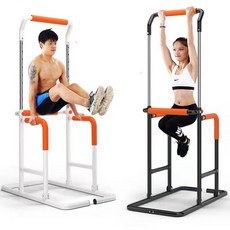 가정용 치닝디핑 철봉 턱걸이 실내 헬스 운동기구 최대하중 120KG, 블랙