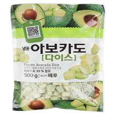 바이오마켓_냉동 아보카도 다이스 500g, 2개