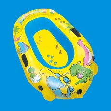 여름 물놀이 미티 어린이 공룡 캐릭터 보트 130cm 에어보트 물놀이용품, 1개, 상세페이지 참조