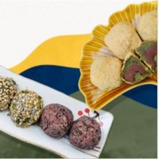 제주도 오메기떡 팥 흑임자 콩가루 견과류 27알 55알 제주도 현지 주문당일생산, 9.. 콩가루 오메기떡 50알, 50개