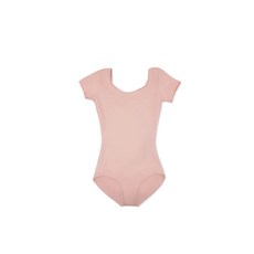 CAPE 케이프zio 여아용 (Little GIRL 걸s') 팀 베이직 반소매 레오타드 핑크 S 185182, 2-4세, 발레 핑크