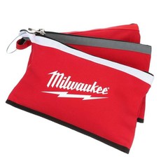 Milwaukee 米沃奇 美沃奇 收納袋 工具袋 配件袋 限量特價, 1個, 三入裝（紅灰白色）