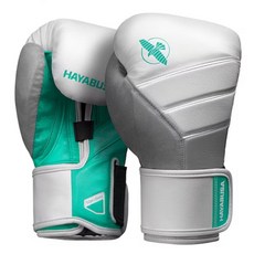 HAYABUSA T3 拳擊手套 白青色, 1個
