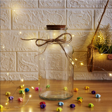 종이학천마리 1000마리 종이별 유리병 생일 말린꽃병 기념일 종이학 코르크, 04.대형 (조명포함)