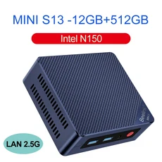 Beelink Mini S12 Pro Intel 12th N100 S13 N150 11th N5095 미니 PC 8GB 128GB 256G SSD N95 데스크탑 게, 01 EU, 01 China Mainland, 01 N150 12G 512G 25G