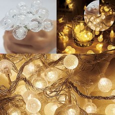 방울전구 LED 버블 앵두 전구 20구 (건전지타입) 3m, 본상품