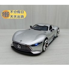宅米吉 1:32 賓士 GT 銀色 合金模型車 聲光車, 1個
