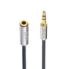 LINDY 3.5mm 立體音源延長線 公對母, 35326, 灰  50公分, 1個
