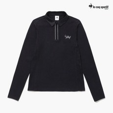 여성 솔리드 FUR에리 티셔츠 (GP422LTLO2_BLCK) 2795575