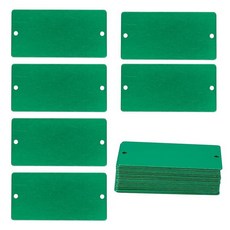 StayMax Aluminum Engraving Blanks with 2 Holes 1.5x3 Inch 25 Pack (Green) 241401, Green