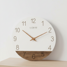 하트위스퍼 우드 무소음 벽시계 고급 인테리어 원목 북유럽 시계, 화이트