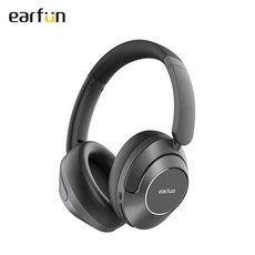 EarFun Wave Pro 耳罩式降噪藍牙耳機 混合主動降噪 LDAC高解析音質, 黑色