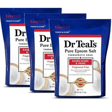 닥터틸즈 퓨어 엡솜솔트 라벤다향 입욕제 DrTeal's Pure Epsom Salt Lavendor, 3개, 2.72kg