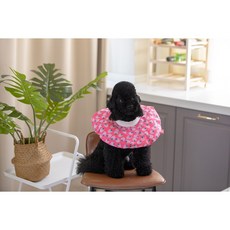 맞춤제작(11-15kg) 상처보호 깔대기 목보호 생활방수 넥쿠션 강아지 고양이 쿠션넥카라, 핑크