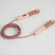 小熊電子計數跳繩, 粉色 鋼絲繩, 1個