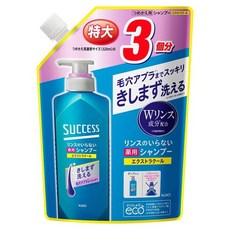 Kao 花王 Medicated Shampoo 柔順洗髮精 特強清爽 補充包, 1個, 960ml