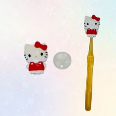 HARUH 정품 헬로 키티 칫솔 홀더, 1개, 화이트