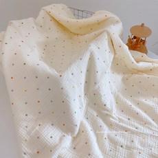 사중 거즈 블랭킷 이불 극세사담요 낮잠이불, 컬러 도트