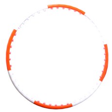 Spobank 腰部訓練呼拉圈, 1.2kg, 橙色+白色, 1個