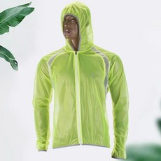 경량 방수 사이클링 비옷 야외 라이딩 하이킹 캠핑 여행 통기성 휴대용 접이식, 기본