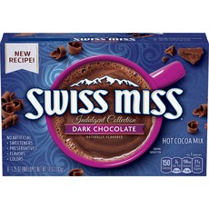Swiss Miss 다크 초콜릿 센세이션 핫 코코아 믹스 1.25온스(32팩), Swiss Miss, 다크 초콜릿 센세이션, 핫 코코아, 35g, 1개