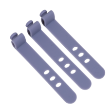 코지박스 실리콘 케이블 타이 홀더 반영구, 20개, 퍼플