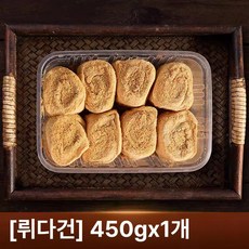 정통 쫀득 찹쌀 꽈배기 콩고물 떡, 체험용 팩 돼지 뒤집기 450g x1, 1개, 1g